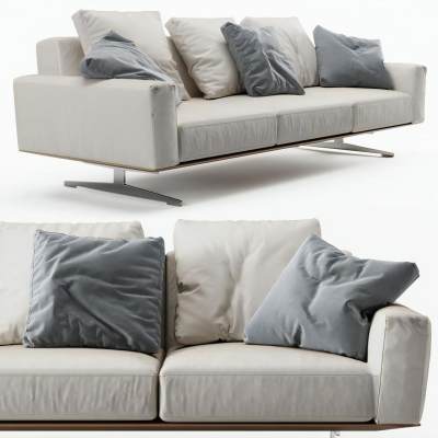 现代布艺多人沙发-50